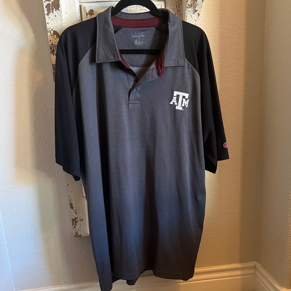 Champion Black and Gray Polo Shirt